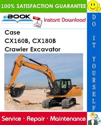 Case Cx160b Cx180b Crawler Excavator Service Repair Manual Download