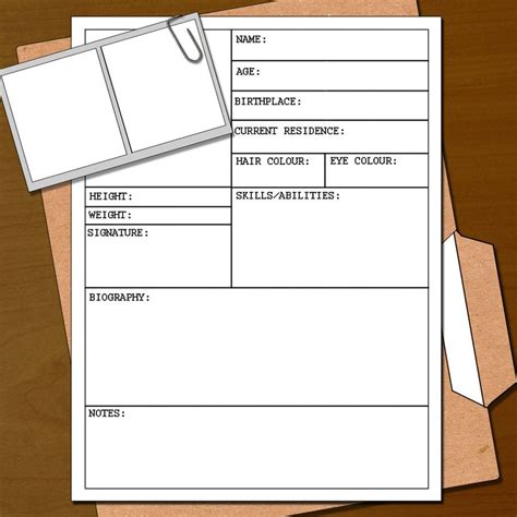 Case File Template Word