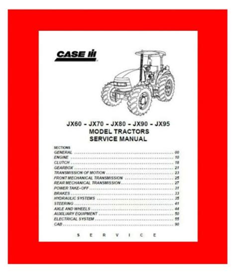 Case Ih Jx60 Jx70 Jx80 Jx90 Jx95 Model Tractors Service Repair Manual