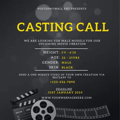 Casting Call Template