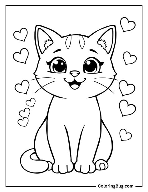 Cat Drawing Printable