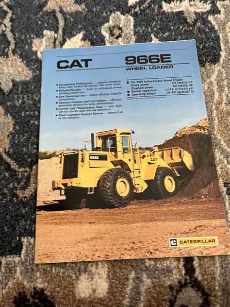 Cat Wheel Loader Operating Manual Cat 966e