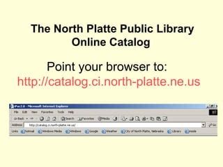 Catalog Ci North Platte Ne Us Library