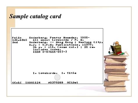 Catalog Entry Examples