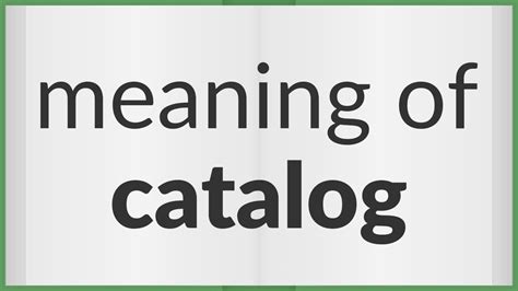 Catalog Meaning In Music