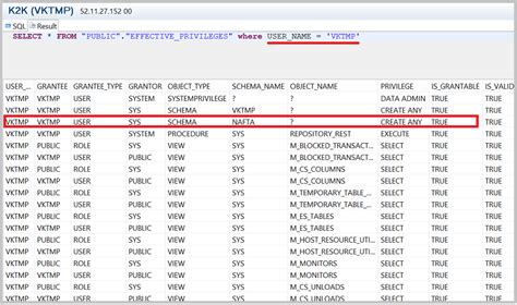 Catalog Read Privilege In Hana