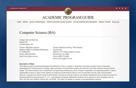 Catalog.csus.edu Computer Science Ba