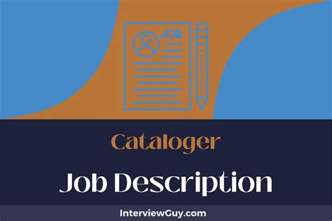 Cataloger Job Description