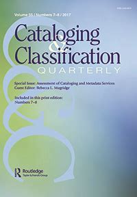 Cataloging Classification Quarterly Wolume 8 Issue 2