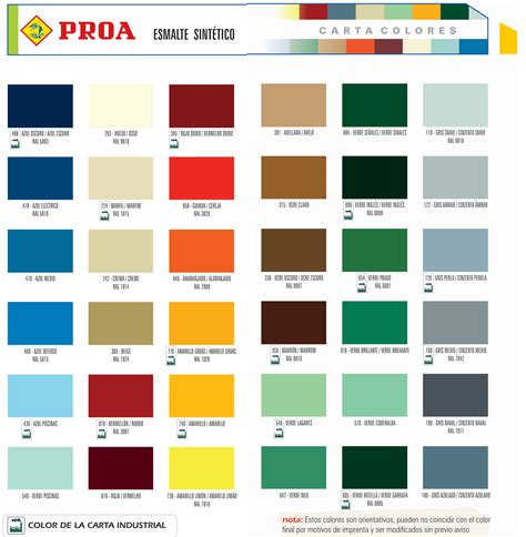 Catalogo De Color De Pinturas