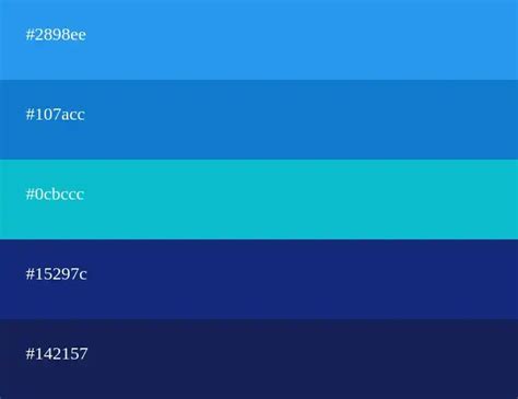 Catalogo De Colores Azules