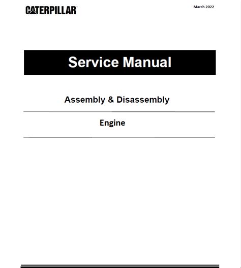 Caterpillar Engine Overhaul Service Manual