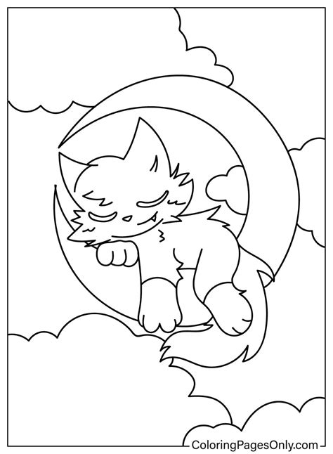 Catnap Coloring Page Printable