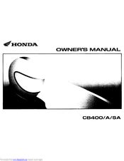 Cb400 Super Four Free Owners Manual