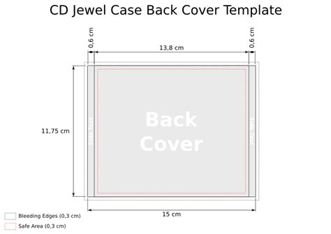 Cd Cover And Back Template
