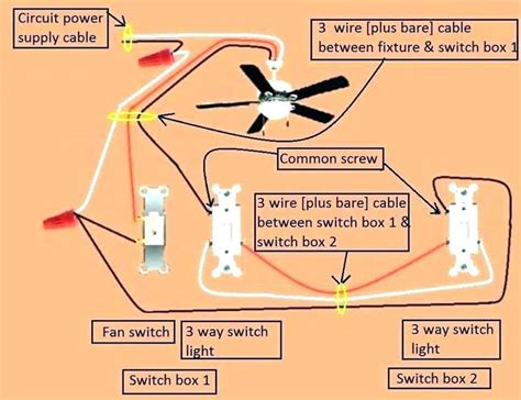 Ceiling Fan To A 3 Way Switch Wiring Diagram