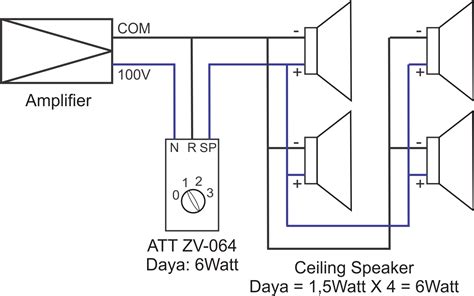 Ceiling Speaker Volume Control Wiring Diagram