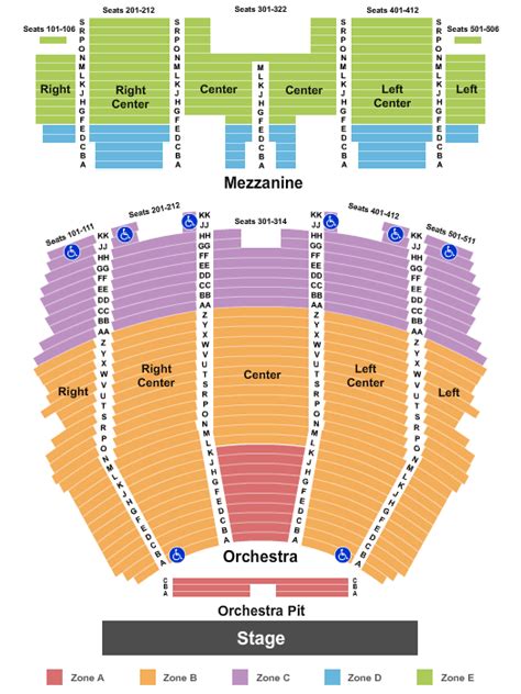 Centennial Hall Seating Chart Tucson