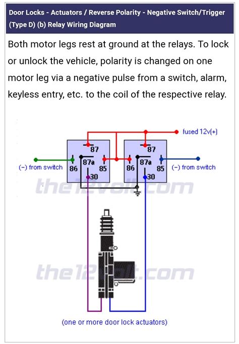 Central Locking Relay Wiring Diagram