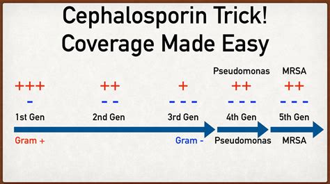 Cephalosporin Coverage Chart