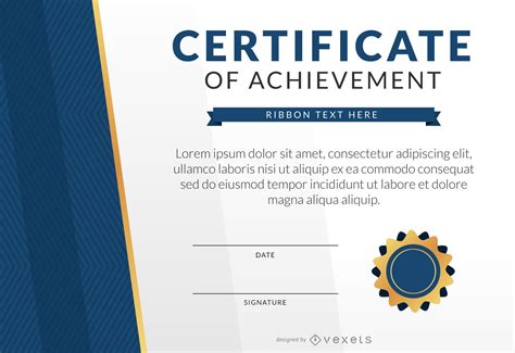 Certificate For Achievement Template