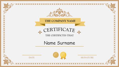 Certificate Template Powerpoint
