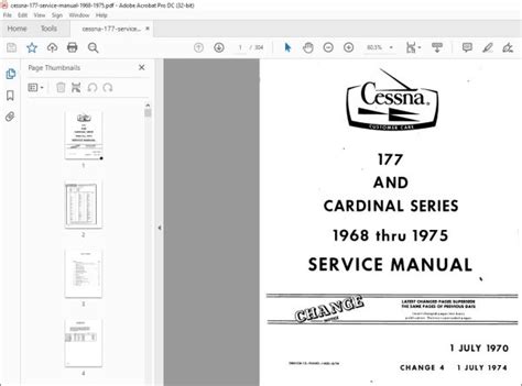 Cessna 177 Cardinal Series Service Manual 1968 1975 Improved Download