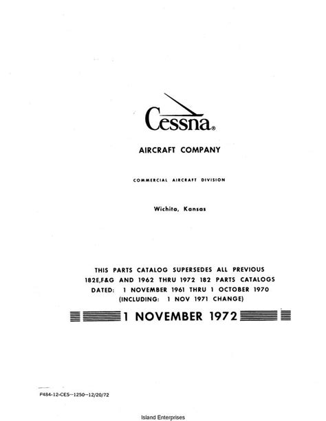 Cessna Argentine 182 A182 Service Repair Manual 1966 1968 Download