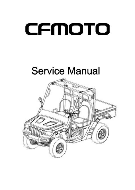 Cfmoto Cf500 3 Utv Workshop Repair Service Manual