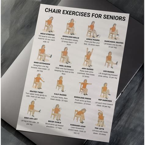 Chair Exercise Chart For Seniors
