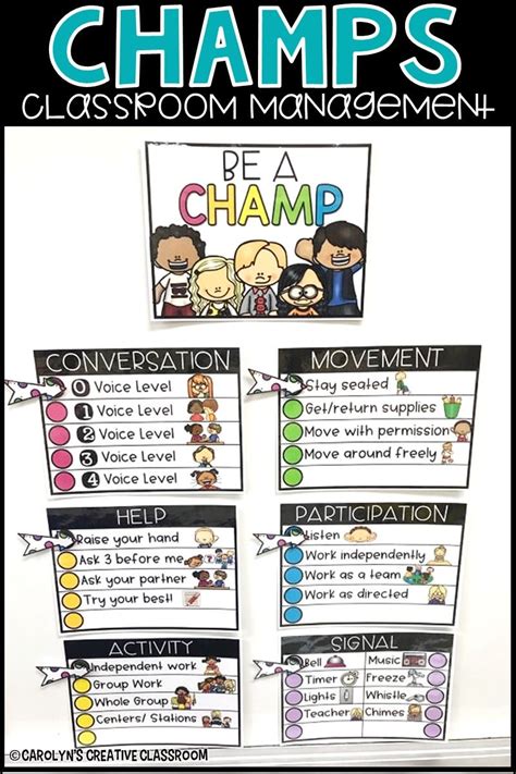 Champs Classroom Management Printables