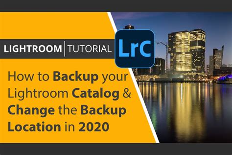 Change Lightroom Catalog Backup Location