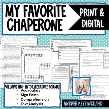 Chaperone Printables