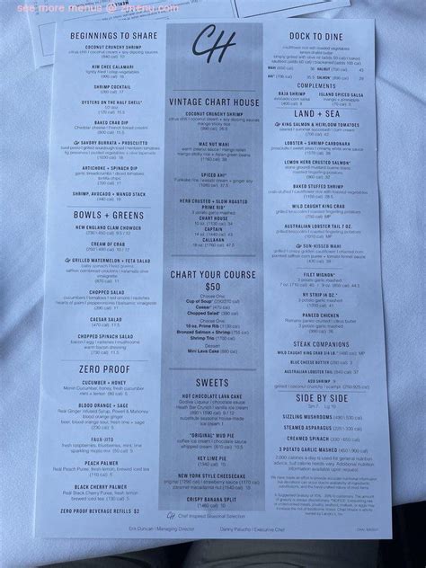 Chart House Alexandria Va Menu