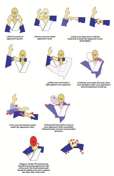 Chart Jiu Jitsu Chokes