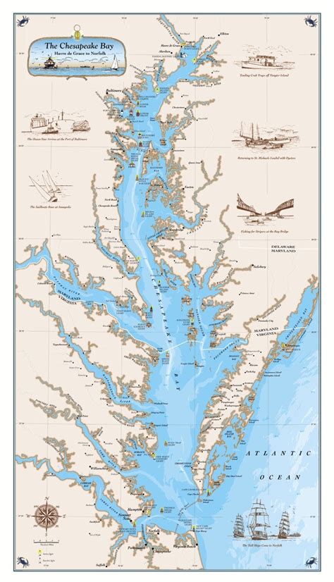 Chart Of Chesapeake Bay