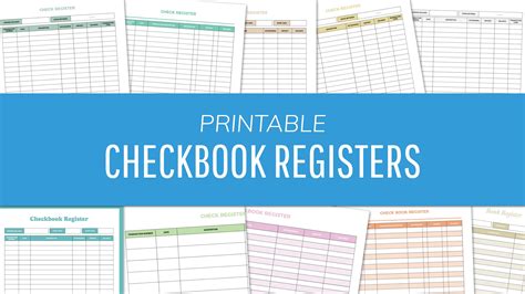 Check Book Registers Printable Free