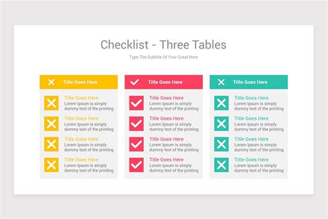 Checklist Ppt Template