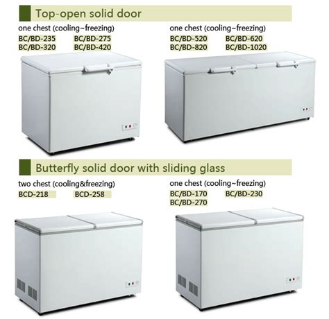 Chest Freezer Sizes Chart