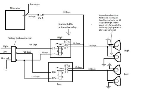 Chevy Headlight Wiring Upgrade Diagram