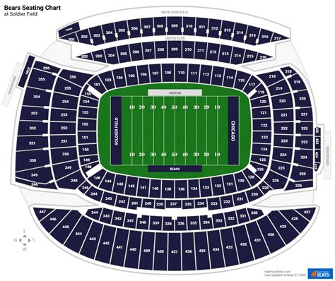 Chicago Bears Stadium Chart