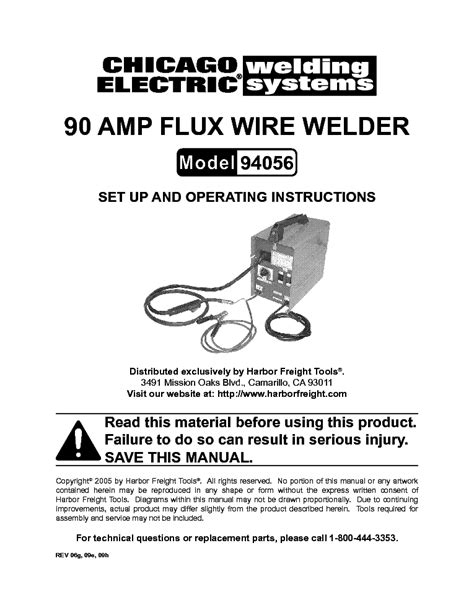 Chicago Electric 90 Amp Mig Welder Wiring Diagram