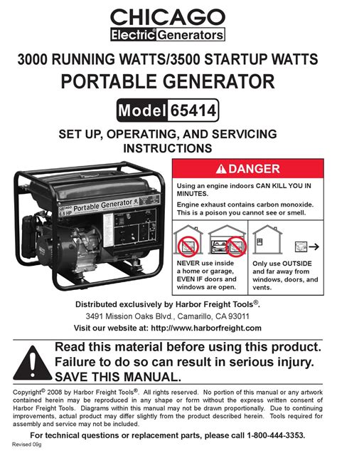 Chicago Electric Generator Wiring Diagram