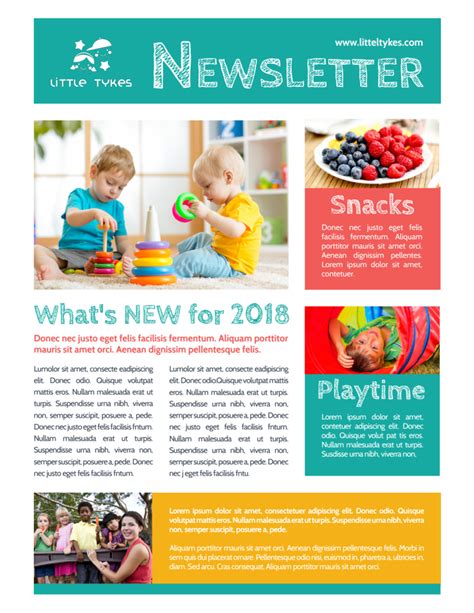 Childcare Newsletter Templates Free