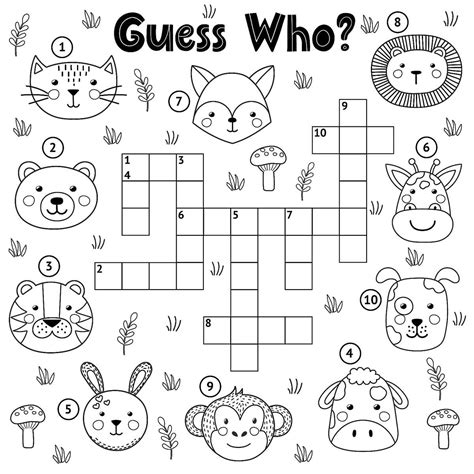 Childrens Crossword Printable