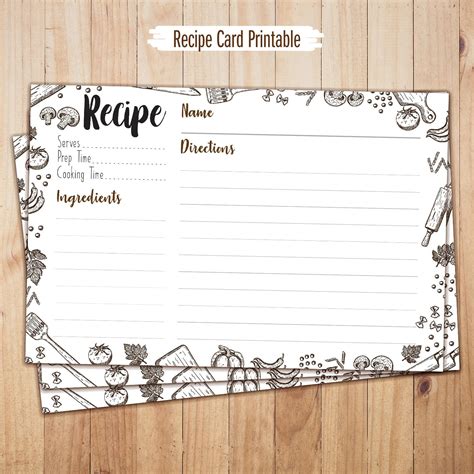 Childrens Recipe Template