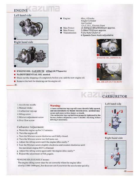 Chinese 50cc Atv Service Repair Manual 2nd Edition