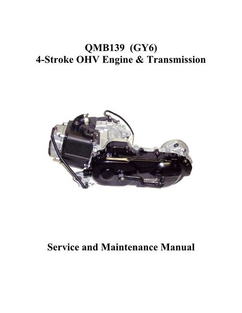 Chinese Qmb139 Scooter Service Repair Manual