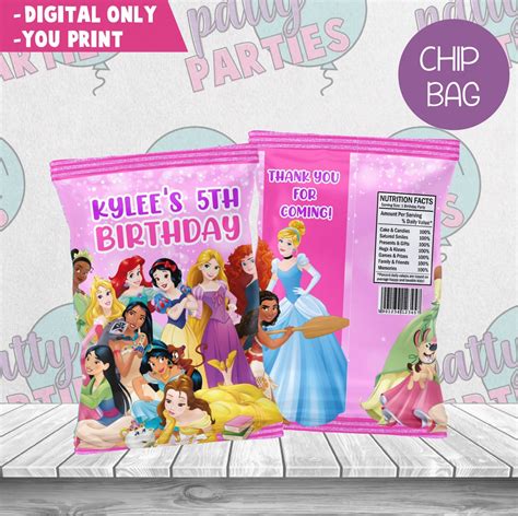 Chip Bag Printables
