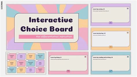 Choice Board Template Google Slides